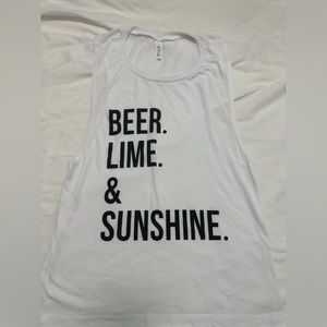 Beer Lime and Sunshine tank, Size M